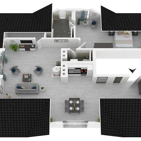 Moderne 5-sterne-ferienwohnung 